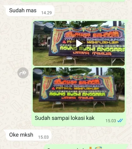Pengiriman Papan Bunga Nglayang Jenangan